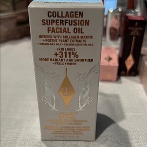 Charlotte Tilbury Collagen Superfusion Facial Oil - White and Gold Packaging
